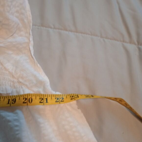 Old Navy Smocked Flutter Sleeve Tank Top 3X. White Boho Peasant Dress Up or Down - Picture 6 of 7